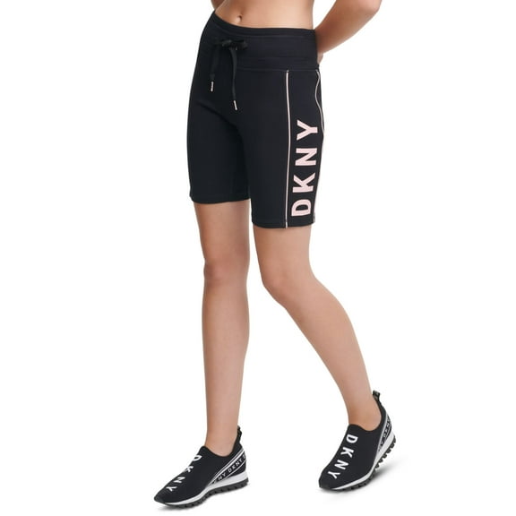DKNY Womens Drawstring Bike Shorts