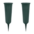 thumbnail image 2 of PONPRNGY 2Pcs Memorial Floral Vases, Cemetery Vase, Headstones Flower Holder, Grave Cone Vase, Flower Pots for Outdoor Plants, Decorative Plastic Containers, 2 of 6