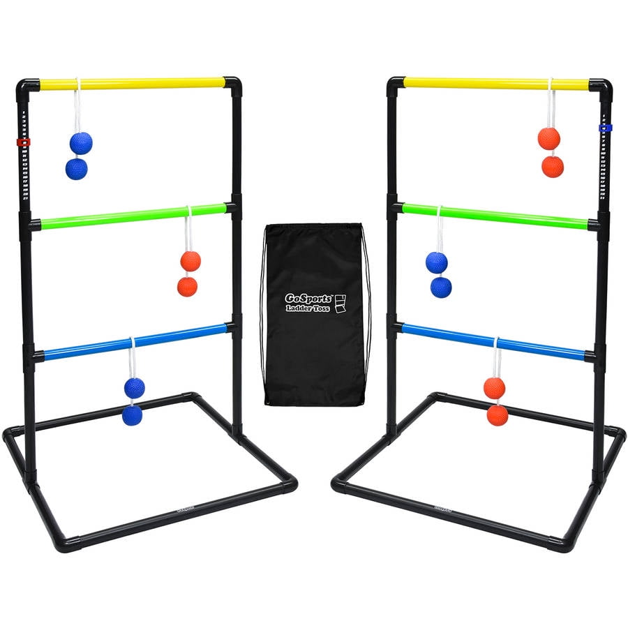 Photo 1 of GOSPORTS Indoor/Outdoor Ladder Toss Game Set with 6 Rubber Bolos, Portable Carrying Case and Score Trackers