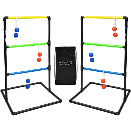 GoSports Ladder Toss Game with 6 Bolo Balls Indoor Outdoor Backyard Lawn Game