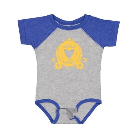 

Inktastic Pretty Yellow Princess Carriage Gift Baby Boy or Baby Girl Bodysuit