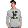 thumbnail image 5 of Feed Me Pizza Long Sleeve TShirt Men Women Brisco Brands X, 5 of 6