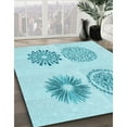thumbnail image 2 of Ahgly Company Indoor Rectangle Patterned Electric Blue Area Rugs, 4' x 6', 2 of 6