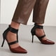 thumbnail image 4 of Zapatos de mujer Sandalias con correa en el tobillo y cremallera en la parte posterior Tacones de aguja con punta en pico Wmkox8yii  hfjk4127, 4 of 8