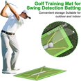 thumbnail image 3 of Golf Swing Training Mat exercise hitting aid mat showing swing pad golf impact mat, 3 of 4