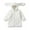 White, variant on Teen F𝐚ux-F𝐮r Bunny Jacket Long Ears Furry Thick Winter Hood R𝐚bbit Coats Girls Warm F𝐥uffy Comfy Cute Outwear
