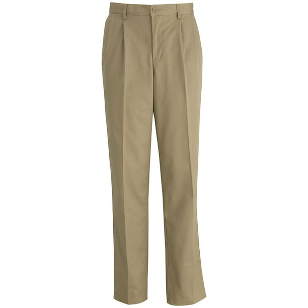 Pantalon Chino IZOD Kaki - Taille 33/32, 100% Coton, Plissé, Occasion Très Bon état