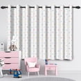 thumbnail image 4 of AOFOTO Polka Dot Sheer Curtains Round Point Bedroom Curtain Drapes for Living Room 42''W x 96''L, 4 of 5