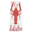 thumbnail image 3 of Hand drawn lobster logo Spring Summer Dresses for Women Fashion T-shirt Dress Casual Sleeveless Loose Sundress with Pockets, 3 of 5