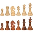 thumbnail image 4 of Abigail Chess Inlaid Wood Folding Board Game with Pieces, Extra Large 21 Inch Set, 4 of 5