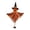Orange, variant on Witch Pumpkin Hanging Decoration with Web Cape and Black Hat, 1-Piece, Orange and Black, for Front Porch, Halloween Hanging Decor