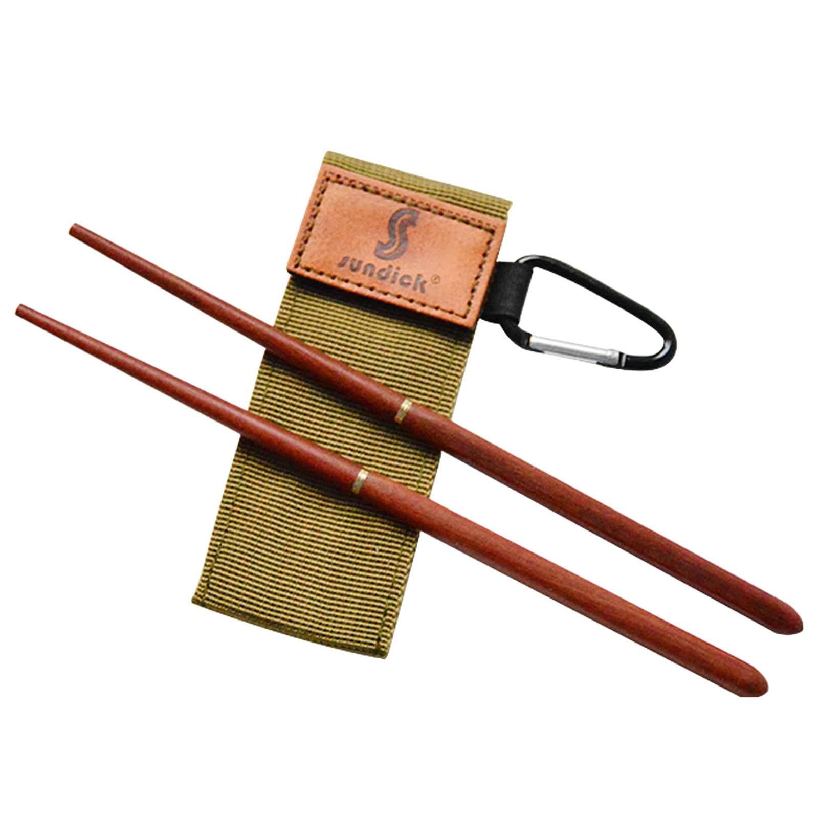 Portable Travel Folding Chopsticks Reusable Collapsible Chop Sticks Wood Cutlery 