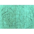thumbnail image 1 of Ahgly Company Indoor Rectangle Abstract Turquoise Blue Contemporary Area Rugs, 8' x 10', 1 of 4
