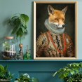thumbnail image 1 of Pintura de animales renacentistas, retrato de León, flamenco, Tigre, conejo, Victoriano, arte de pared, imagen divertida, póster de lienzo, decoración del hogar, 1 of 4