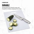 thumbnail image 3 of Tabla de cortar Farberware, grande, de plástico, apta para lavavajillas, color blanco, 3 of 6