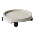 thumbnail image 1 of Soporte para Plantas Zulema rodante platillo 4 Ruedas accesorios universales 360 grados Beige 344cm, 1 of 8