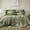 Sage Green, variant on Amberspace Cationic Dyeing 7-piece Bed in a Bag Comforter Set with Sheets,Deep Forest,Queen