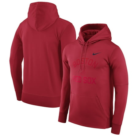 Sox Sweatshirt - Boston Red Sox Nike Therma Pullover Hoodie - Red