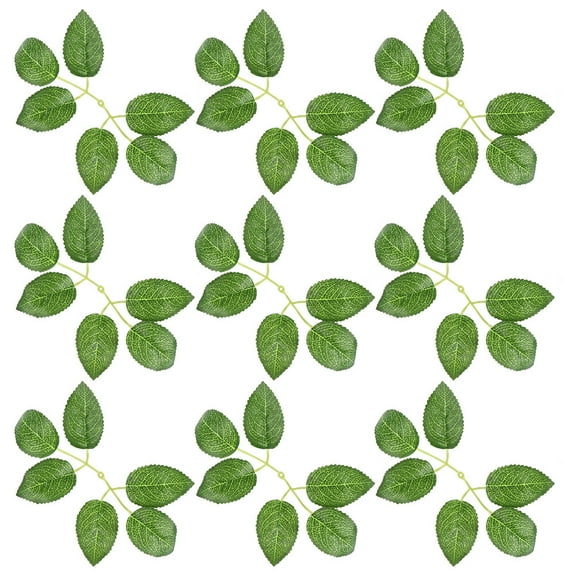 50 Pieces Artificial for Wedding Decor, Fake Leaves for Bridal Bouquets and Crafting