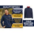 thumbnail image 4 of Men’s Polar Fleece Thermal Quarter Zip Pullover in 6 Colors, 4 of 6