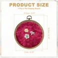 thumbnail image 2 of Uxcell Round Pin Display Board, 5.3" Velvet Wall Hanging Brooch Jewelry Display Stand Storage Holder for Enamel Pins Badges Brooches Jewelry Collection, Wine Red, 2 of 7