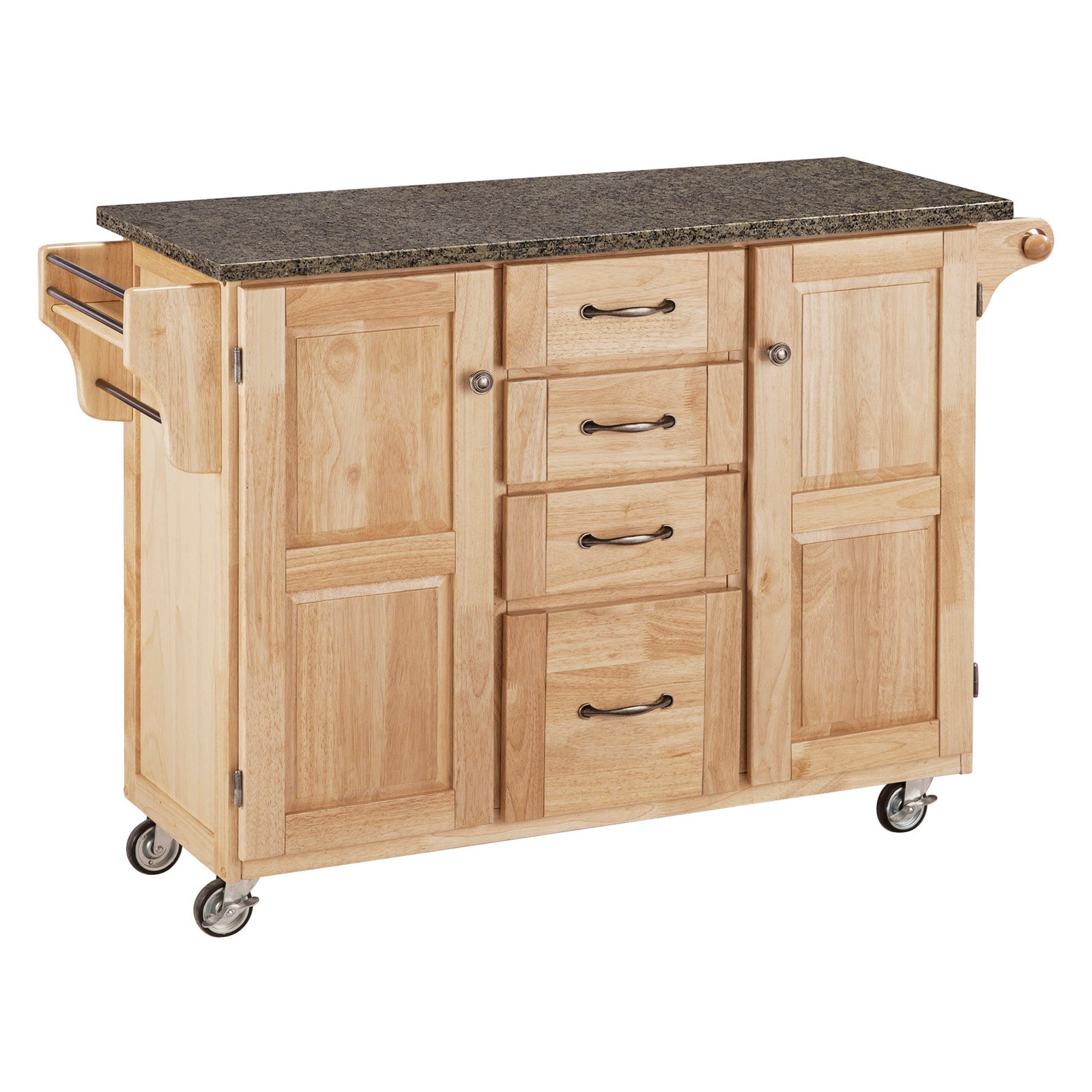Home Styles CreateaCart Quartz Top Kitchen Cart in Natural