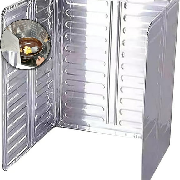 VQPeo Stainless Steel Oil Splatter Guard, Anti-Splatter Shield & Grease Screen for Cooktops, Heat-Resistant Kitchen Accessories for Frying & Cooking, Oil Barrier & Splash Protector