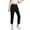 #Black, variant on DPTALR Women's Stretch Lightweight Golf Pants,7/8 Ankle with Zip Pockets for Athletic,Hiking,Lounge,Black,Size XXL