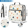 thumbnail image 2 of FORMRS Zipper Binder with Shoulder Strap 2-inch Ring 500 Sheet Capacity File Bag, Beige Simple Shapes, 2 of 5