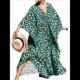 thumbnail image 3 of Vestido Caftán con Estampado Animal para Mujer, Talla Grande, para Playa, Verano 2025 Leopardo Azul Talla Única, 3 of 10