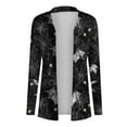 thumbnail image 5 of GaThRRgYP October Cardigan Open Front Style,Women's Fashion Halloween Printed Long Sleeved Cardigan Jacket Black XL, 5 of 6