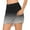 Black, variant on USSUMA Womens Shorts Casual Gradient Prints Running Elastic Band Fashionable Skinny Skirt Pants Lounge Mid Waist Sports Quick Dry Short Pants Leggings Regular Fit Flowy Shorts for Climbing Navy L