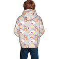 thumbnail image 3 of Bingfone Butterfly Flower Pattern Youth Classic Hoodies Soft Hooded Pullover Sweatshirts for Girls and Boys, 3 of 6