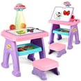 thumbnail image 3 of Flooyes Drawing Study Projector table for Kids, Learning Projector table Toys for Ages 3 4 5 6 7 8 Year Old Girl Birthday Gifts Pink, 3 of 7