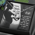 thumbnail image 2 of To My Wife Little Person Half of Me Forever Necklace w Message Card, 2 of 20
