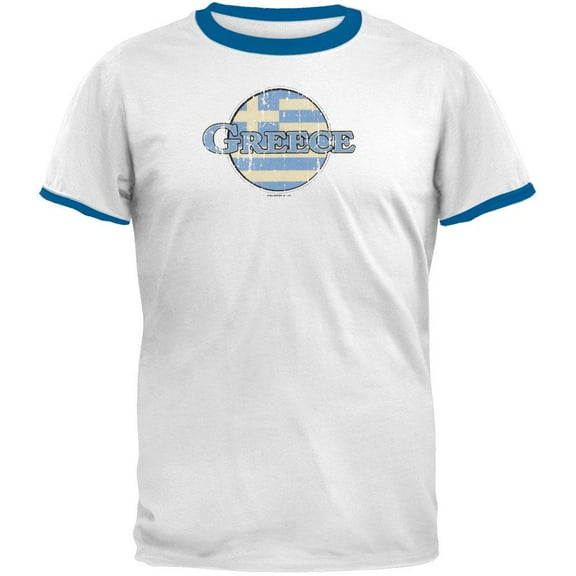 Greece Flag Logo T-Shirt - 2X-Large