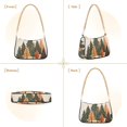 thumbnail image 7 of FORMRS Womens Shoulder Bag with Chain Strap Clutch Purse Cute Tote Handbag, Brown Christmas Trees, 7 of 7
