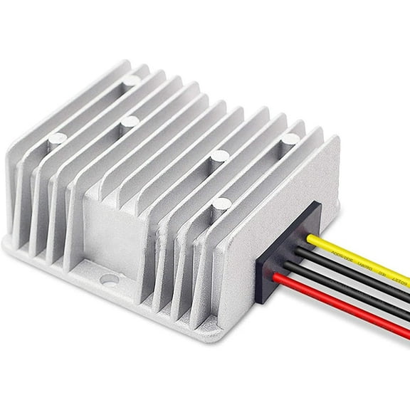 SUPERNIGHT Golf Cart DC Converter 48V Voltage Reducer to 24V 10A Regulator Multipurpose Engine Protection Motor Vehicle Repair Boat Solar System LED Display Fan