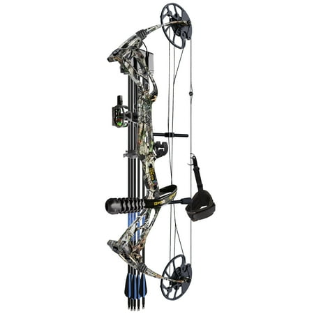 Sanlida Archery DragonX8 RTH Compound Bow Package Camo for Adults and Teens 18"-31" Draw Length 0-70 Lbs Draw Weight up to IBO 310 fps No Bow Press Needed Limbs Made in USA Limited Life-time Warranty