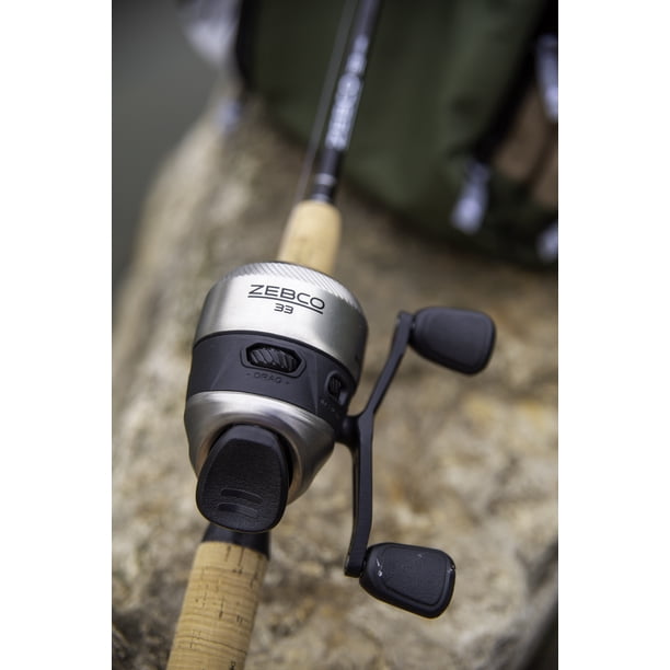 3 pack) Zebco 33 Cork Handle Spincast Reel and IM6 Graphite