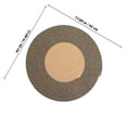 thumbnail image 4 of unbranded Alfombra Trenzada Redonda De Multicolor Para En Dormitorio Y, 4 of 5
