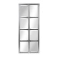 thumbnail image 2 of Kate and Laurel Stryker Windowpane Framed 8-Pane Wall Accent Mirror, Antique Silver, 2 of 10
