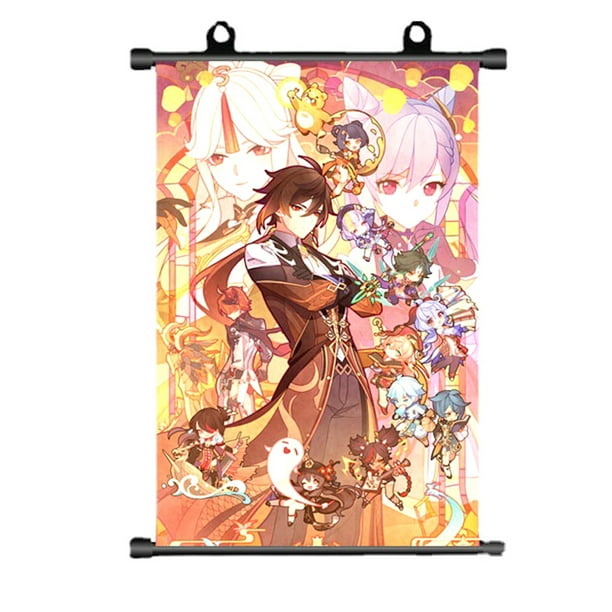 Póster de decoración de pared Anime Canvas Genshins Impact Kazuha