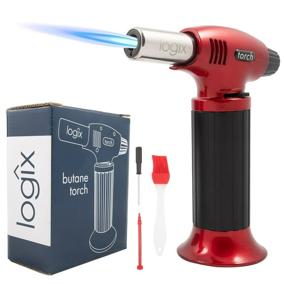 Logix Butane Torch, Red