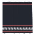 thumbnail image 2 of Ambesonne Abstract Shower Curtain, Simple Style Greek Pattern, 69"Wx75"L, Black Coral and White, 2 of 4