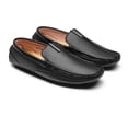 thumbnail image 3 of Mocasines de Conducción para Hombre Bruno Marc Penny Loafers Negros Talla 10.5, 3 of 9