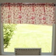 thumbnail image 2 of Cotton Window Valance Floral Print 58 Inch Wide Quilting Pattern Floral Hearts and Butterfly Red, 2 of 3