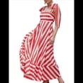 thumbnail image 3 of Vestido Informal de Verano con Estampado Floral, Sin Mangas y Tirantes Finos, Holgado y con para Mujer. Rojo XL, 3 of 10