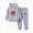 Q27-Grey, variant on Kids Clothes Long Sleeve Pullover Colorblock Sweatshirt Pants Fall Winter Outfit Set