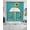 Duck green, variant on Light Blue Sunshine Sunflower Swag Valances for Windows, Small Curtains Drapes, Pastoral Bees Farmhouse Floral Kitchen Window Curtains Over Sink Window Treatment Valance for Bedroom/Bathroom 56"x36"
